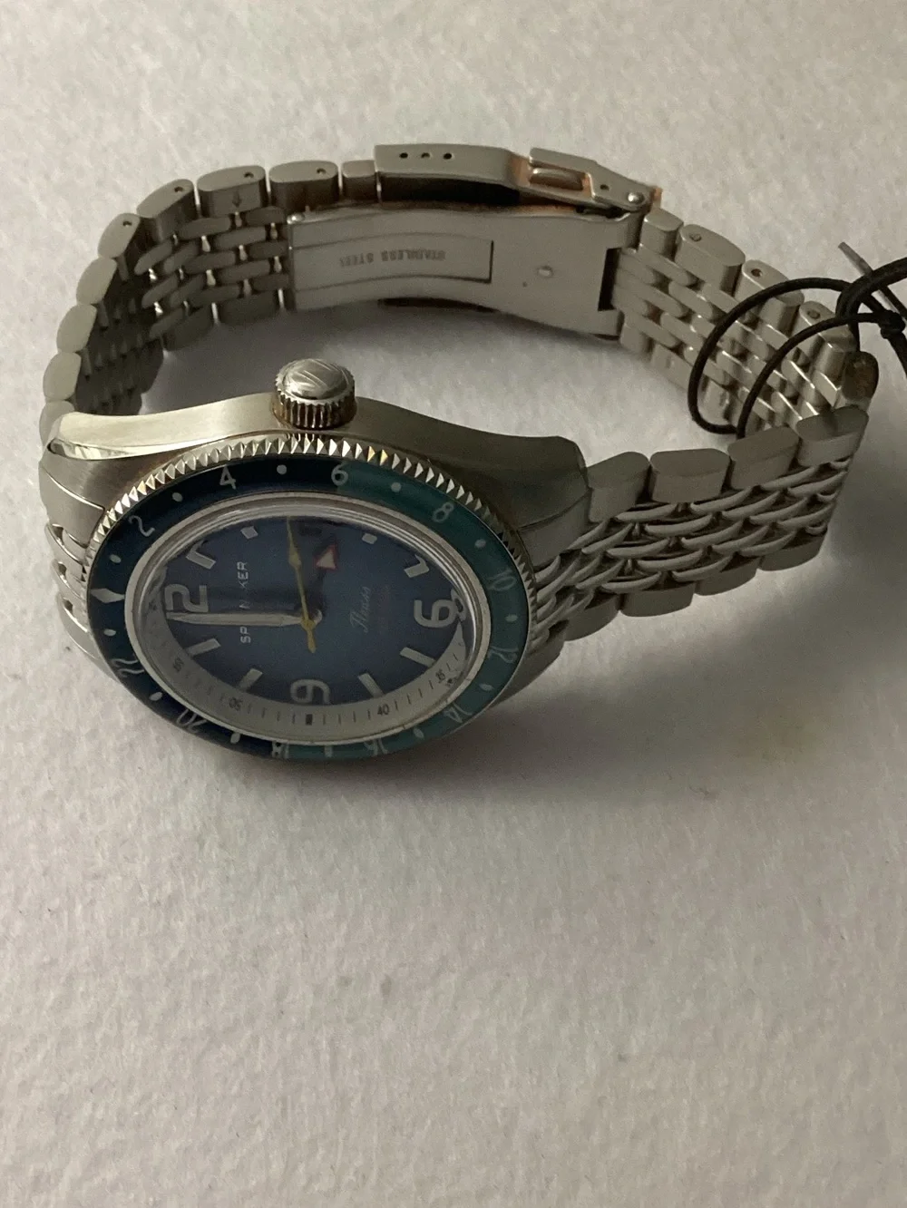 Spinnaker Fleuss GMT Automatic Solid Stainless Steel Bracelet Watch, 43mm